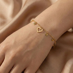 Heart Charms Bracelet